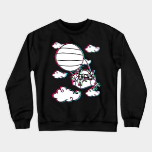 Hot Air Balloon Rats (Glitched Version) Crewneck Sweatshirt